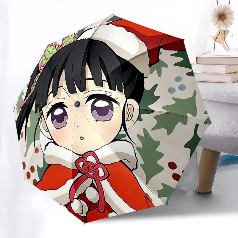 

1pc Christmas Holiday Gift: Automatic Opening Umbrella with Festive Pinecone Print - Lightweight, Foldable Design for Outdoor Use.P004