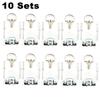 10 Sets 17mm Motorcycle Quick Release D-RING 1/4 Turn Race Fairing Fasteners New