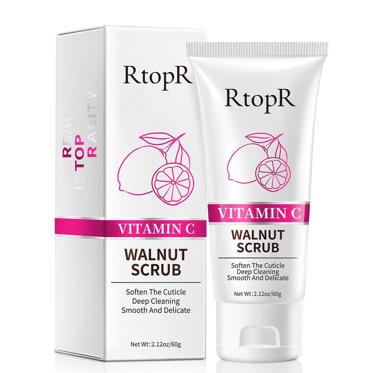 

Скраб из грецкого ореха с витамином С, отшелушивающий, мягкое очищение, осветление кожи, глубокая очистка