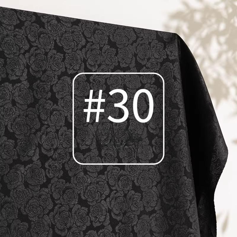 

Rose Flower Jacquard Imitation Acetate Fabric Light Smooth for Sewing Women s Blouse Dress Pants Jacket Clothing Designer Fabric 100x150cm
