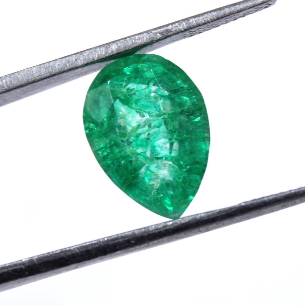6.05 Carat Monday Big Offer Green Emerald Pear Shape Colombia Certified Gemstone SN67