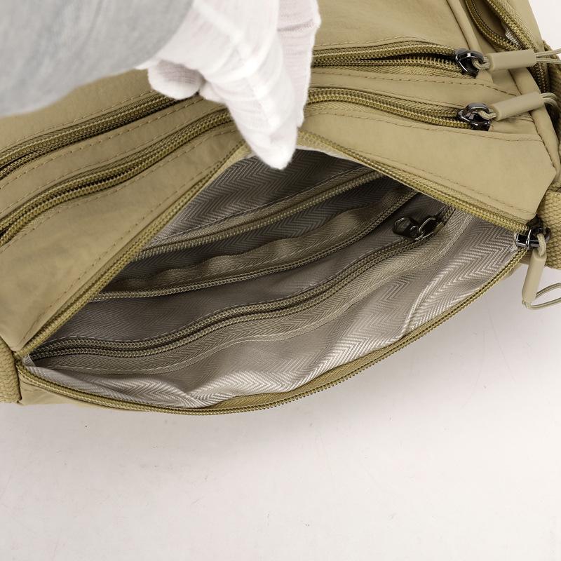 Messenger bag women 2025 new trendy bag large capacity Oxford cloth lightweight versatile shoulder bag nylon canvas bag