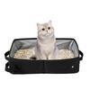 Tragbare wasserdichte Katzentoilette: Faltbare Reise- und Outdoor-Katzenklo-Tasche