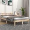 Vidaxl Bed Frame, Without Mattress, 120X200 Cm, Solid Wood