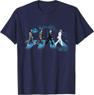 Camiseta de The Beatles, Camiseta The Beatles-Abbey Road Street Blues_reimpresión_hecha por fans Camiseta unisex