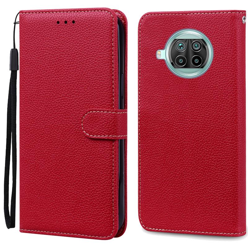 

Для Xiaomi Mi 10T Lite кожаный чехол-кошелек для Coque Xiaomi Mi 10T Pro чехол Mi 10T Lite Mi10T Pro чехол для телефона Coque Fundas Mi 10T Lite темно-красного