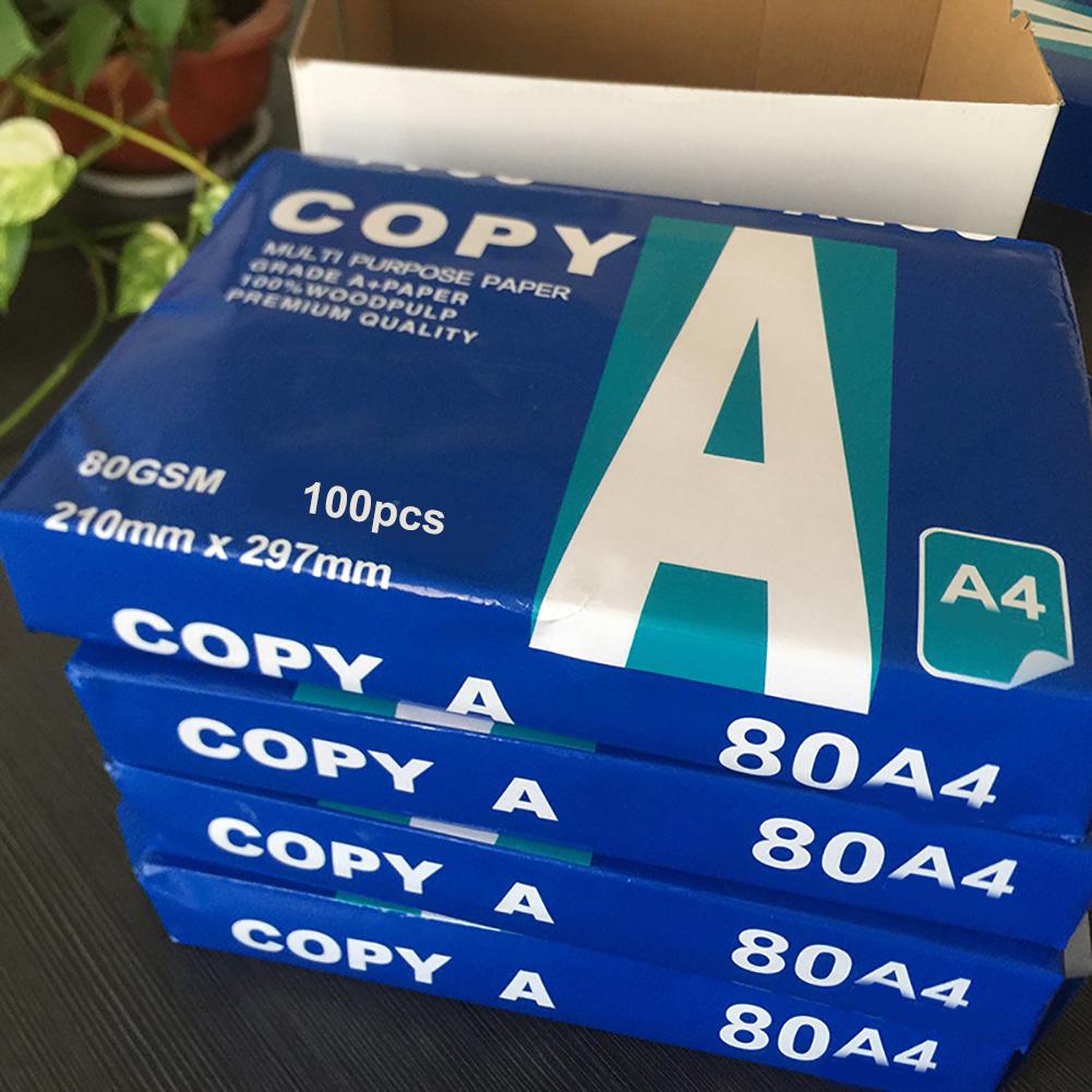 100 Fogli Carta da Stampa per Ufficio A4 Multifunzione Artigianato Arte Stampante Carta Copiativa A4 Cancelleria per Ufficio e Scuola