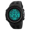 Men Sport Watch Multifunction Military Sports Watch Waterproof Luminous LED Digital Kids Watch Big Dial Student Electronic Watch