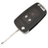 jingyuqin 10pcs/lot Folding 3 Buttons Remote Car Key Case Shell for Chevrolet Cruze Spark 2013+ Flip Remote Key Fob Replacement