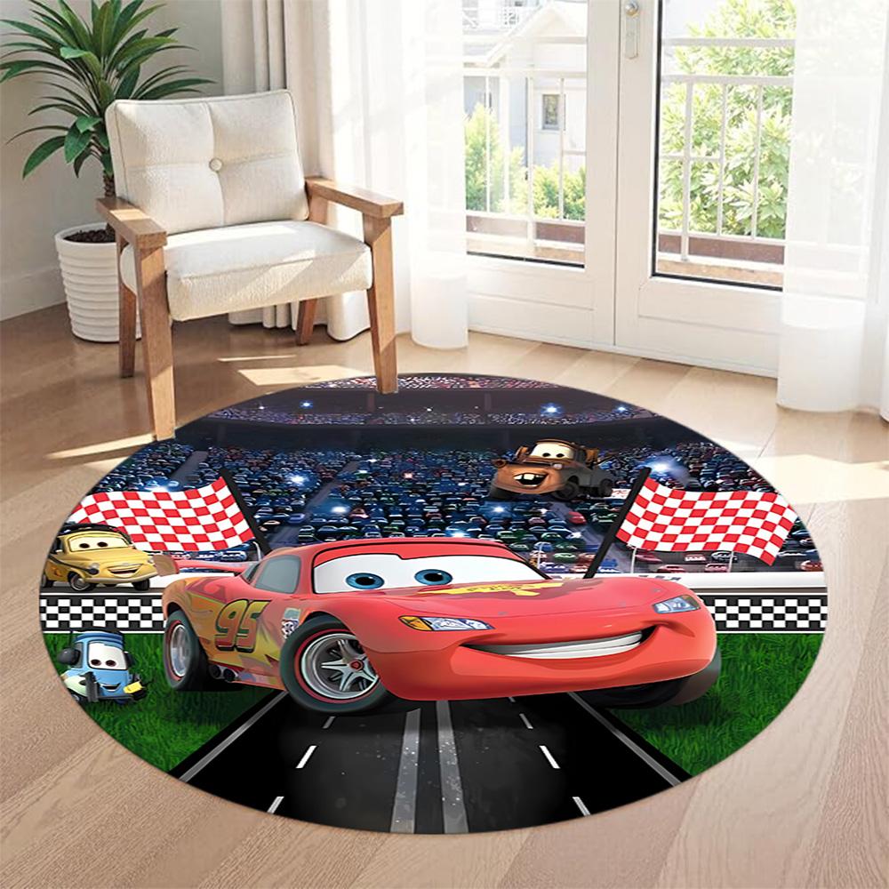 Dinsey Round Carpet Design for Game Room Outdoor Balcony Foyer Anti-slip Round Rug Decorate Offices Wedding Party Gift