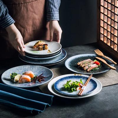 Keramik Platte Japanischen Haushalt Kreative Steak Westlichen Platte Salat Küche Geschirr Platte
