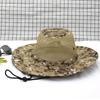 Sun Protection Hat Outdoor Sun Protection Hat Men's Big Eaves Camouflage Mountaineering Travel Breathable Bucket Hat UV Protection Sun Hat
