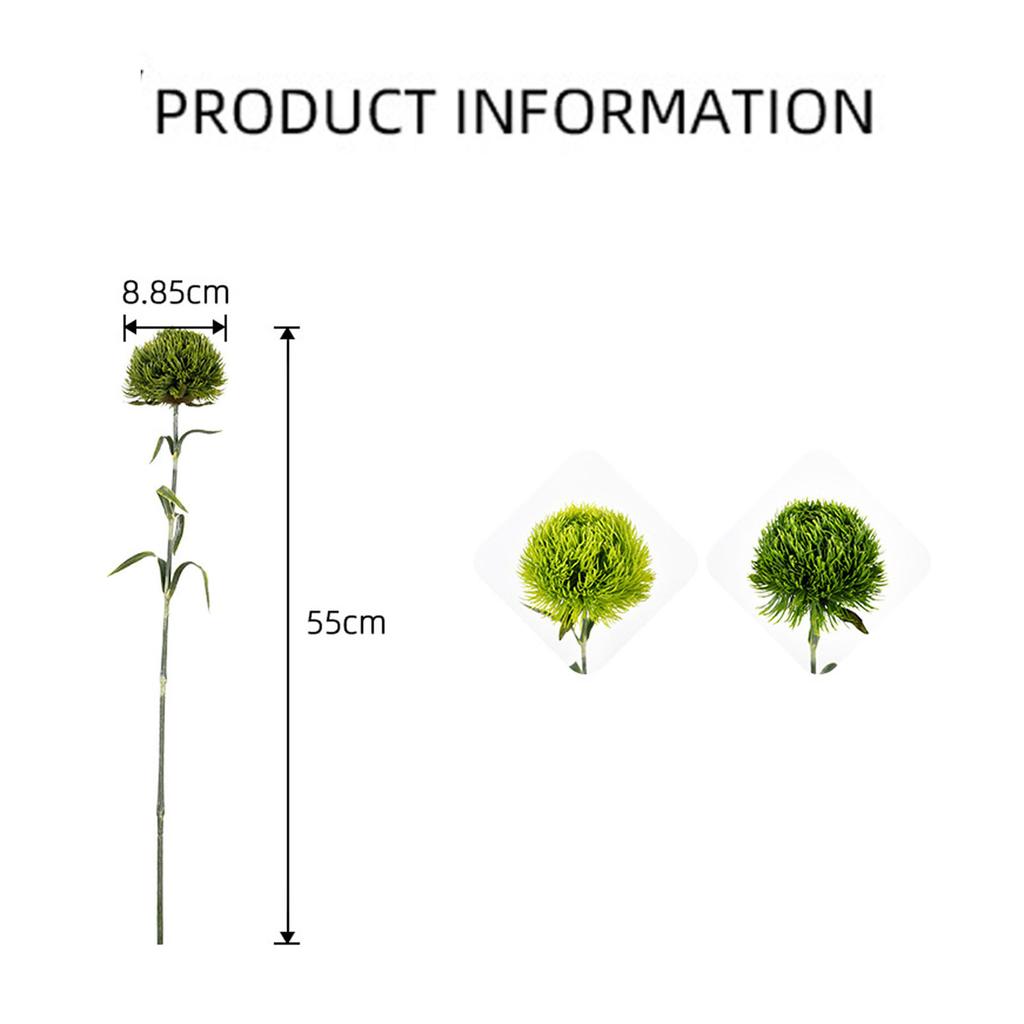 Floral Arrangements Artificial Dianthus Flower Artificial Pom Pom Flower  Photography Props