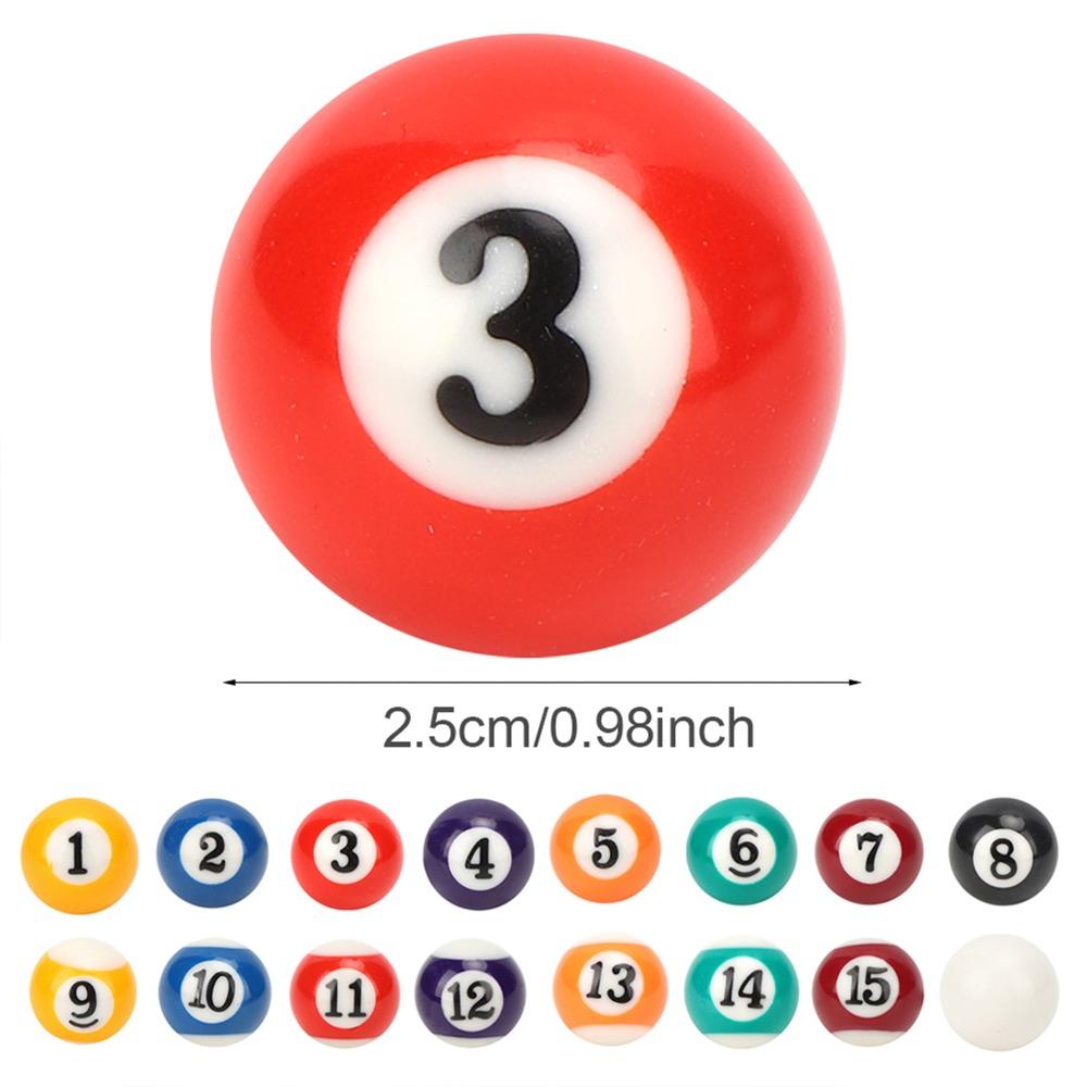 16PCS Plastic Mini Billiard Ball Mini Pool Ball Billiards Ball Set  Billiard Supplies