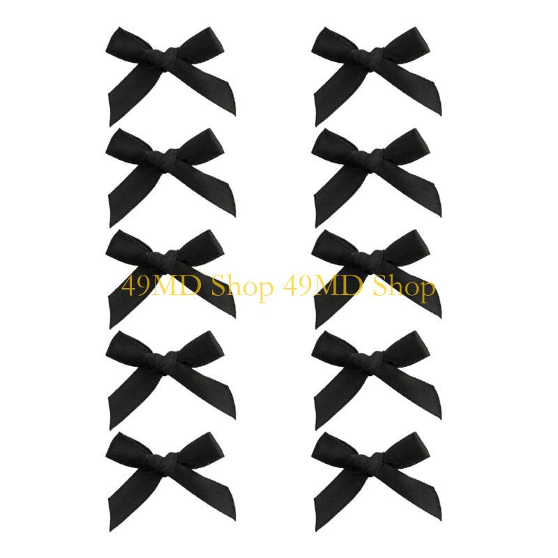 

49MD 10pcs Ballet Styles Ribbons Hairclip Women Ponytail Hairclip Lovely Bows Hairpin чёрный