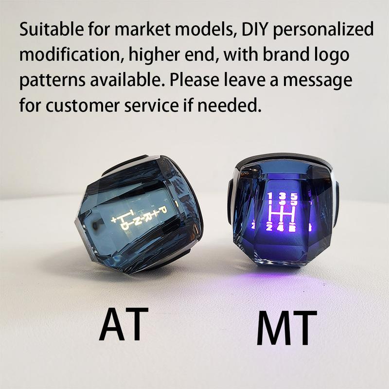 LED Kristall Schalthebelknauf Mit Buntem Licht Manuell Automatikgetriebe Universell Für Toyota/Mitsubishi/Lexus/Honda etc.