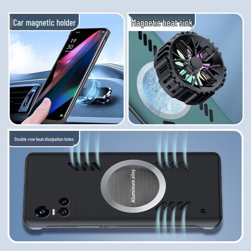 Universal Borderless Magnetic Phone Case for VIVO S16E, S15Pro, X90Pro, X80 – Drop-proof Design
