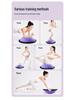 Grenzüberschreitender halbkreisförmiger Balanceball für Pilates, Core-Training und Yoga
