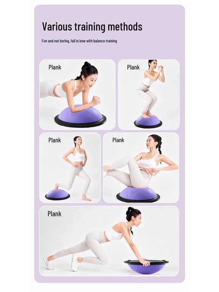 Grenzüberschreitender halbkreisförmiger Balanceball für Pilates, Core-Training und Yoga