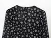 2025 Autumn/Winter European Women's Waist-Cinching Printed Long-Sleeve Dress
