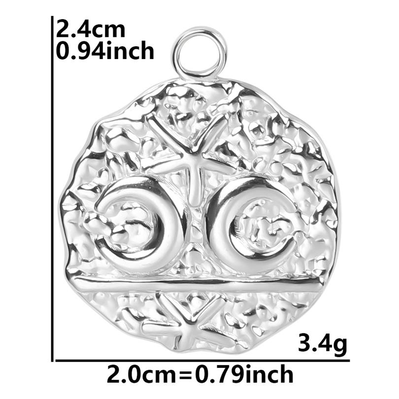 6Pcslot Sea Accessories Shell Conch Snake Pendant Stainless Steel Charms For Jewelry Making Bulk Diy Necklace Earrings Material