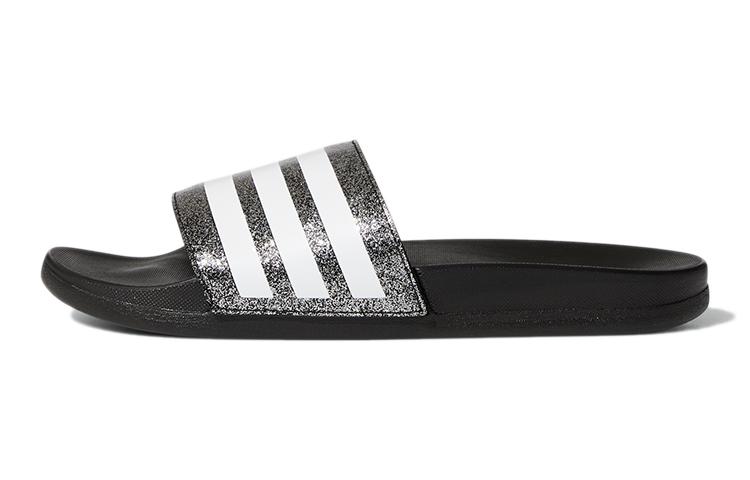 Adidas Износостойкие Износостойкие Низкие Детские Тапочки Черно-Белые Детские FY8836 35.5