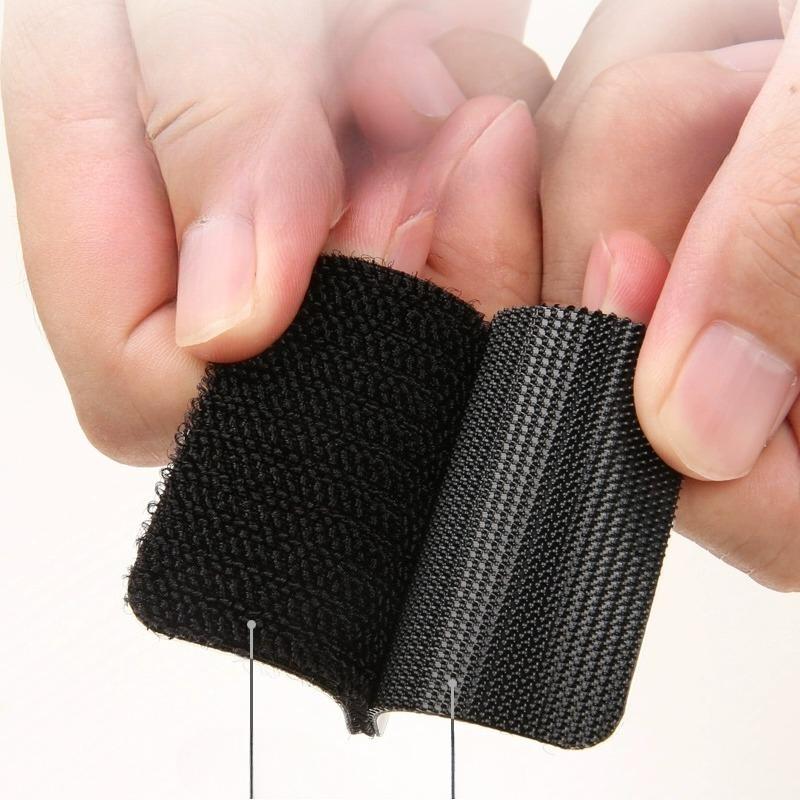 10pcs Car Floor Mat Invisible Fixing Clip Double-sided Adhesive Hook and Loop Car Backing Patch Strong Adhesion for Trunk