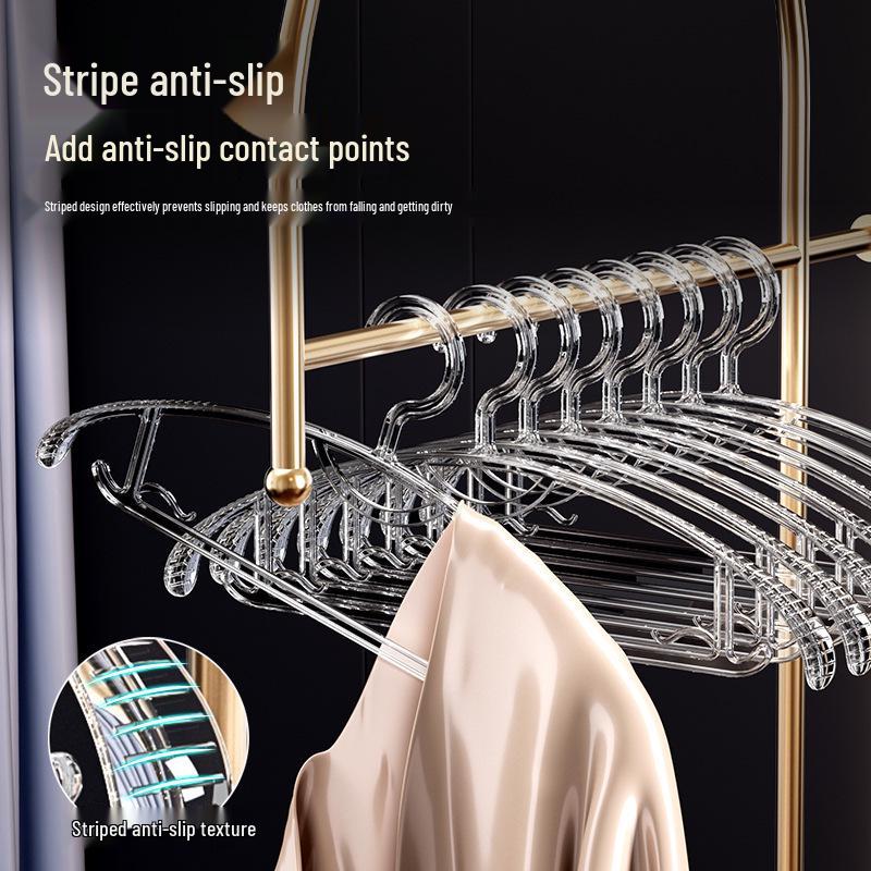 Non-Slip Acrylic Transparent Clothes Hanger - Thickened, No-Mark Design