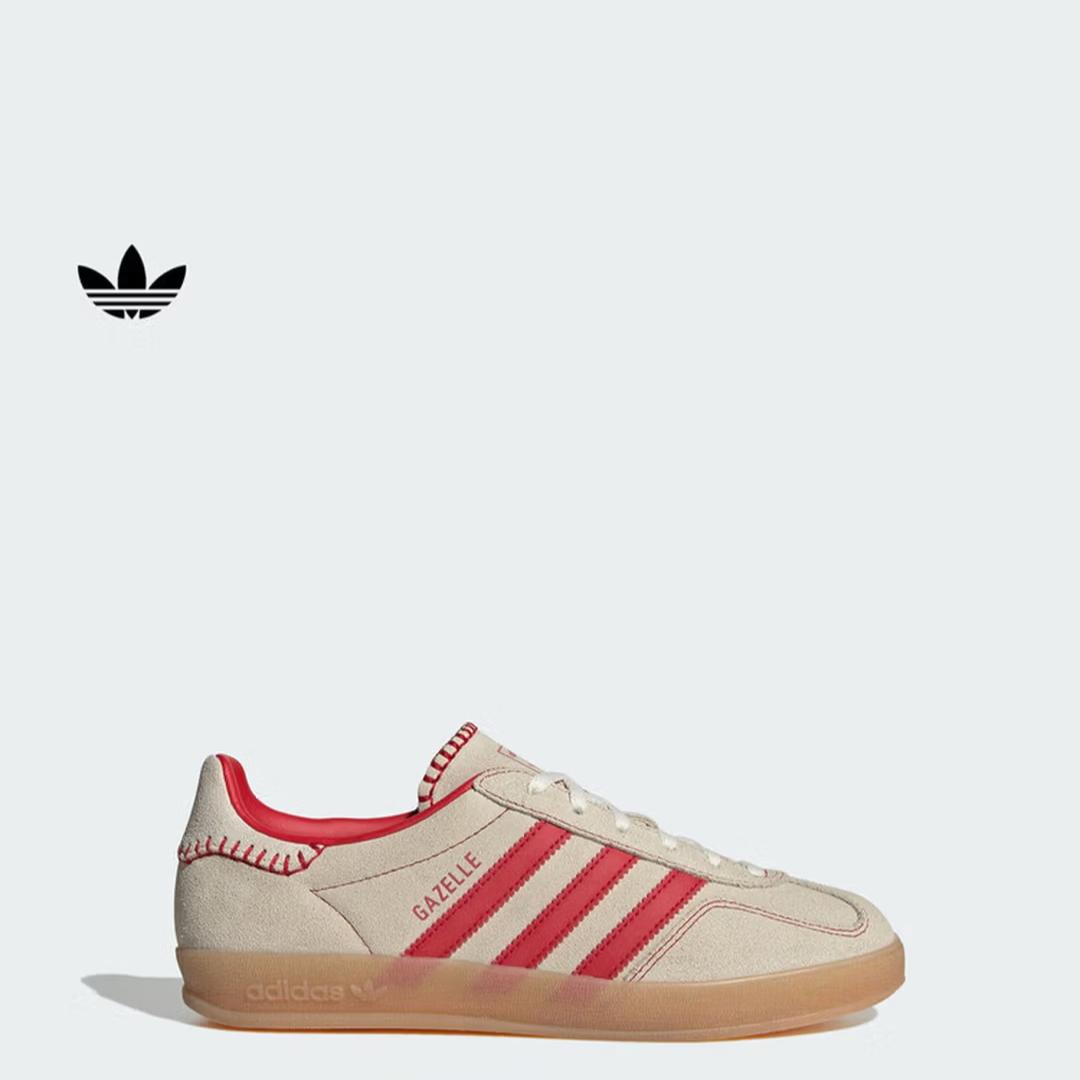 

Adidas Кроссовки с Т-образной головкой GAZELLE INDOOR Классические кроссовки Женские Adidas Трилистник JS1402 35.5 слоновая кость