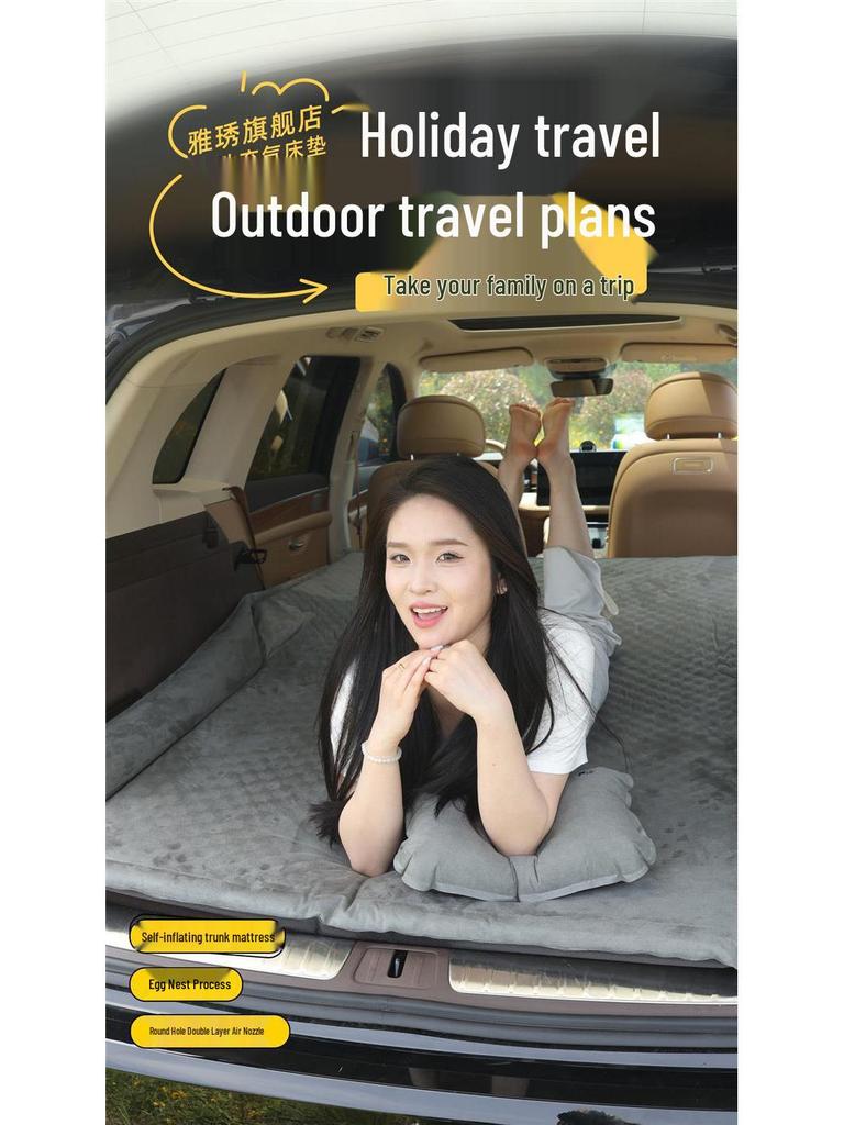 Inflatable Car Bed Mattress for GAC Toyota IZOA - Rear Seat & Trunk Sleeping Pad