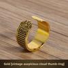 Thickened Top Stud Ring Needle Ring - Home Use - Handmade Sewing Aid - Old-fashioned Opening - Adjustable - Anti-slip Hand Protection