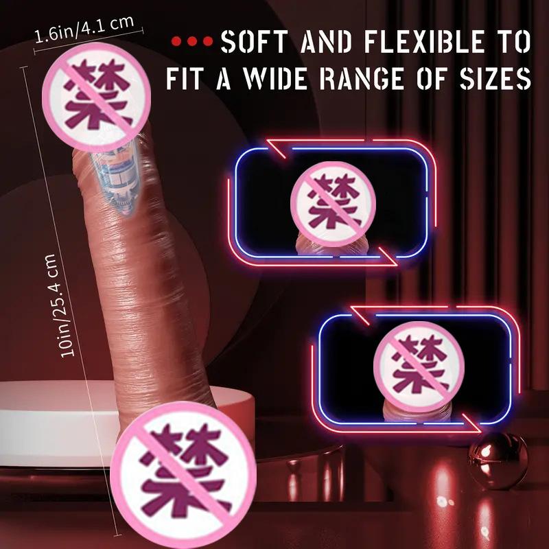 With Vibrator Realistic Dildo Sleeve with Longer Bigger Thicker Ultra Penis Skin Feeling Texture Sex Toys for Men