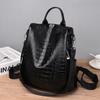 Women's Bag Anti-Theft Backpack Women's Autumn and Winter New Korean VersiPULeather Large Capacity School Bag Patter