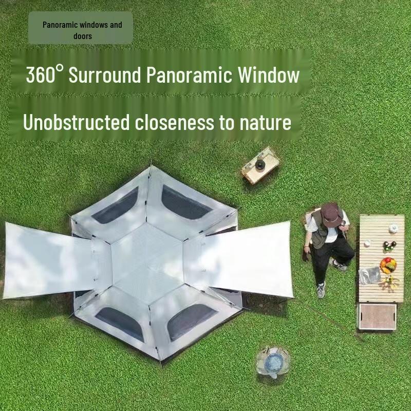 Fully Automatic Hexagonal Family Camping Tent