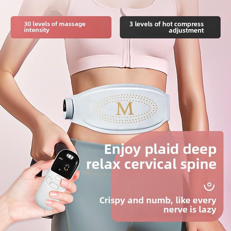 Vibration Heating Massage Belt, Slimming, Warming The Palace and Protecting The Waist To Relieve Soreness Multifunctional Lumbar Massager