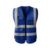 Multi-Pocket Reflective Safety Vest for Construction, Sanitation, and Traffic Workwear - Customizable.