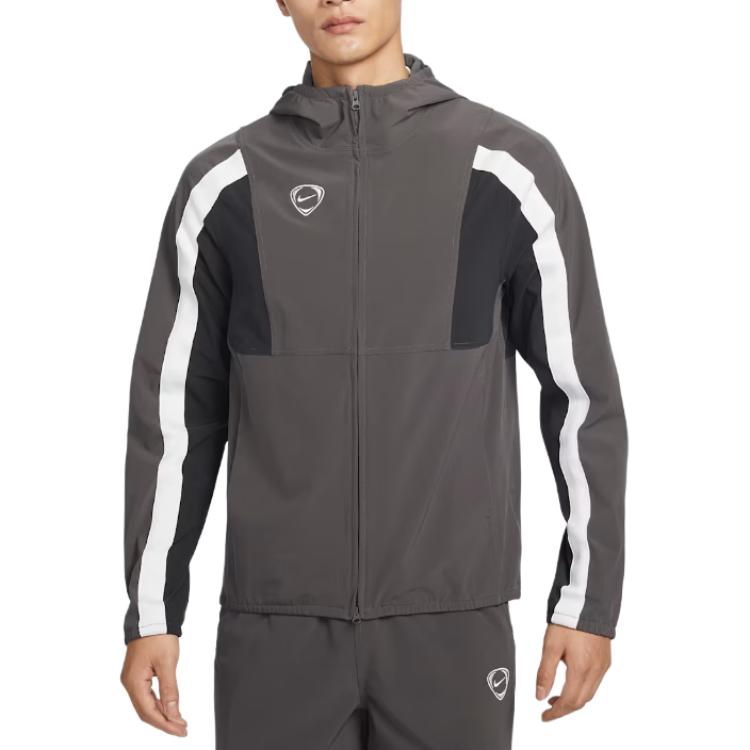 Nike Full Zip Logo Long Sleeve Hooded Jacket Men jackets IF1529-254 XL