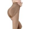 Bonas Black Sheer Fleece-Lined Nude-Feel Pantyhose - Thickened Winter Stockings