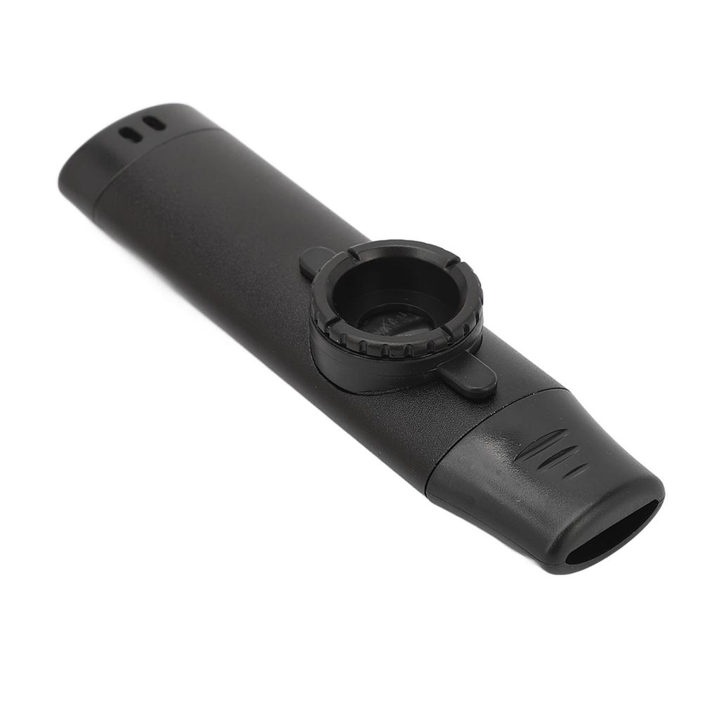 Elektrický kazoo s 5 flétnami, membrány, hliníková slitina, přenosný kazoo pro milovníky hudby, černý