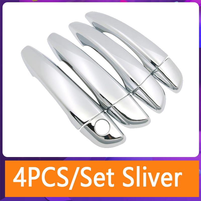 

Накладка на дверную ручку автомобиля для Peugeot 208 P21 2022 2023, устойчивый к царапинам набор хромированных внешних деталей Sliver