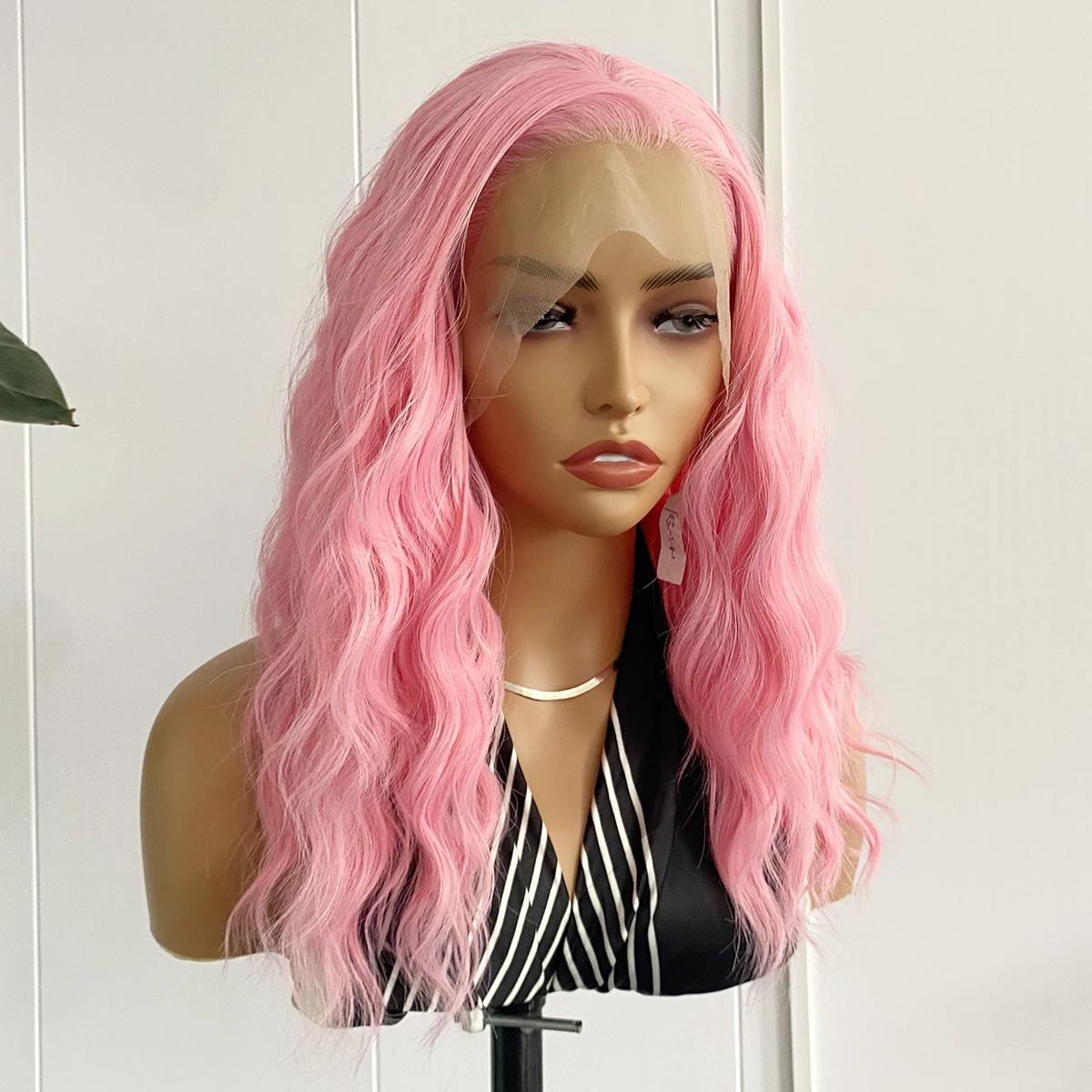 

AIMEYA Black Wig White Highlights Lace Front Wig Mix Color Short Wave Bob Wig Synthetic Hair Natural Hairline 13x4 Lace Wigs (Blue,12inches&Lace Front) синий