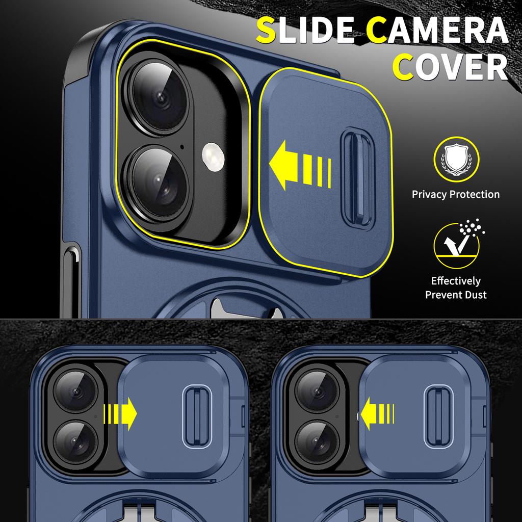 Shockproof Armor 360° Ring Holder Case for Iphone 17 Pro Max Air 16 15 Plus 13 12 14 Pro Iphone17