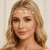 Rhinestone Tassel Hair Chain Retro Ethnic Style Adjustable Hair Accessory Sparkling Bohemian Style Head Chain Tiara Women