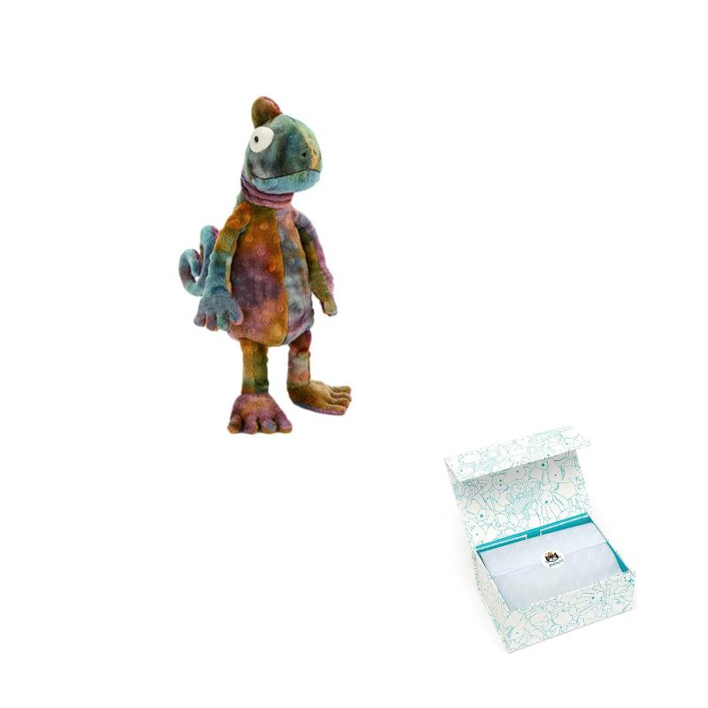 

JELLYCAT Amphibious & Crawling Series COLOURFUL & QUIRKY Colin Chameleon Companion Colourful Doll Plush Figure 29cm High 29cm разноцветный