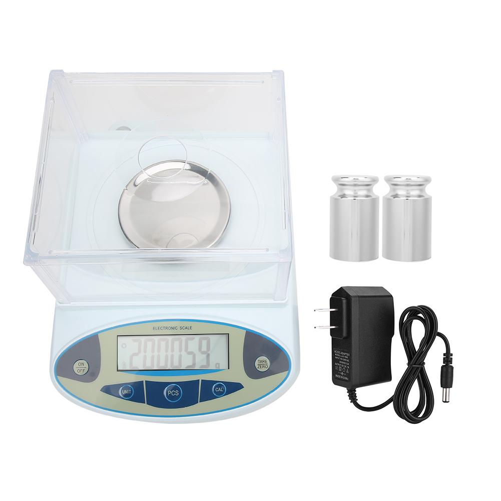 2000 x 0.01g Laboratory Analysis Balance Digital Electronic Jewelry Balance Scale