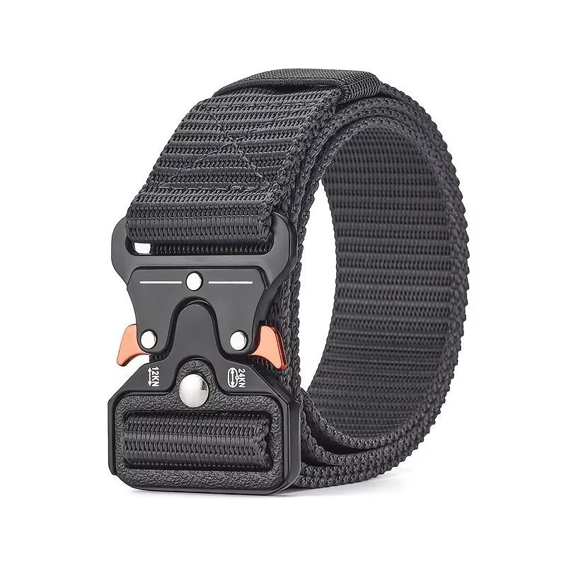 Cinturón para Hombre Outdoor Caza Táctico Cinturón de Hombre Multifuncional Combate Supervivencia Alta Calidad Lona Nailon Cinturón de Hombre Cinturón Deportivo