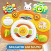 899-180 Simulate Driving Car Steering Wheel Toy with Music and Light Kids Early Educational Toy