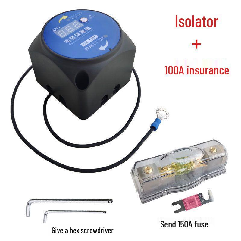 XNT Автомобильный изолятор вспомогательной батареи для RV и переключатель автоматического отключения питания 12В с предохранителем