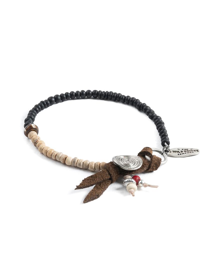 Wild Bricks Mb Ethnic Bracelet (Black&Beige)