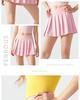 Women's Two-Piece Pleated Yoga and Sports Skirt - Breathable, Comfortable, Anti-Exposure for Tennis, Badminton, Running, and Fitness.